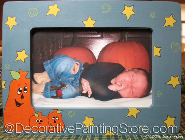 Funny Pumpkin Frame ePacket - Susan Kelley - PDF DOWNLOAD
