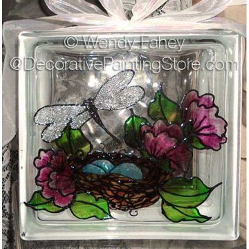Dragonfly Glass Block ePacket - Wendy Fahey - PDF DOWNLOAD