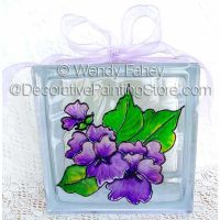 Pansy Glass Block ePacket - Wendy Fahey - PDF DOWNLOAD