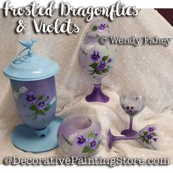 Frosted Dragonflies and Violets ePacket - Wendy Fahey - PDF DOWNLOAD