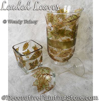 Leaded Leaves (on Glass) DOWNLOAD - Wendy Fahey
