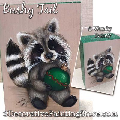Bushy Tail (Raccoon) Painting Pattern PDF DOWNLOAD - Wendy Fahey