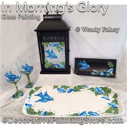 In Mornings Glory (Glass) Painting Pattern PDF DOWNLOAD - Wendy Fahey