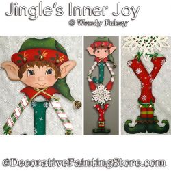 Jingles Inner Joy (Elf) Painting Pattern PDF DOWNLOAD - Wendy Fahey