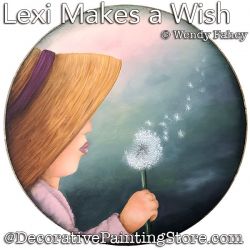 Lexi Makes a Wish Painting Pattern PDF DOWNLOAD - Wendy Fahey