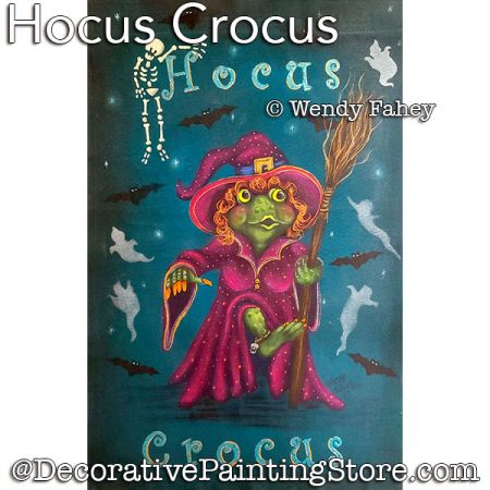 Hocus Crocus Painting Pattern PDF DOWNLOAD - Wendy Fahey