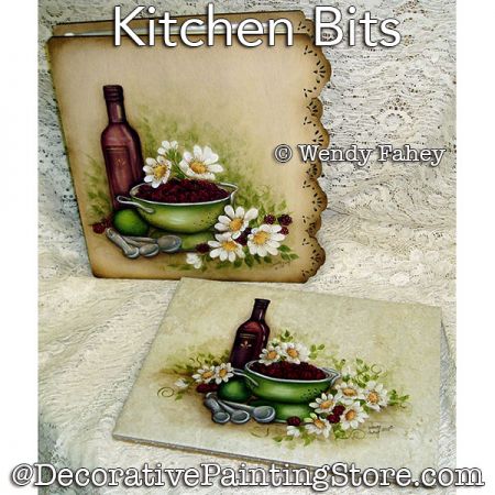 Kitchen Bits Painting Pattern PDF DOWNLOAD - Wendy Fahey