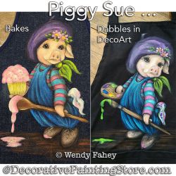 Piggy Sue Painting Pattern PDF DOWNLOAD - Wendy Fahey