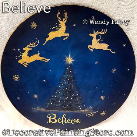 Believe Painting Pattern PDF DOWNLOAD - Wendy Fahey