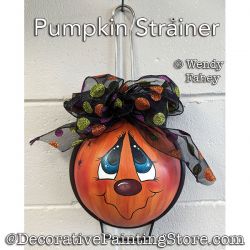 Pumpkin Strainer Painting Pattern PDF DOWNLOAD - Wendy Fahey