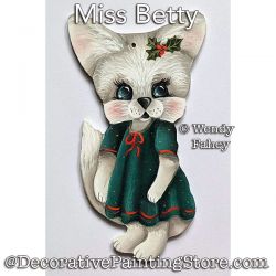 Miss Betty (Fox Ornament) Painting Pattern PDF DOWNLOAD - Wendy Fahey