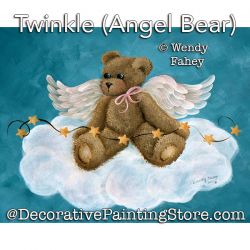 Twinkle (Angel Bear) Painting Pattern PDF DOWNLOAD - Wendy Fahey
