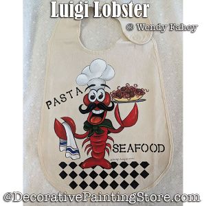 Luigi Lobster Painting Pattern PDF DOWNLOAD - Wendy Fahey