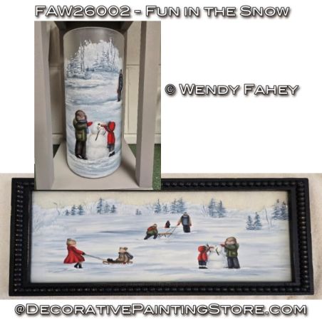 Fun in the Snow Painting Pattern - Wendy Fahey