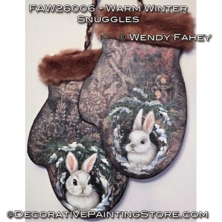 Warm Winter Snuggles Painting Pattern with Video - Wendy Fahey