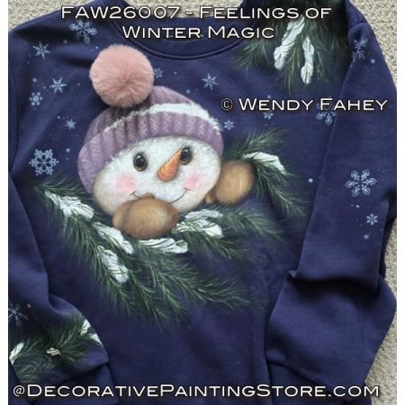 Feelings of Winter Magic Painting Pattern with Video - Wendy Fahey