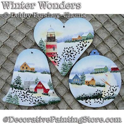 Winter Wonders Tin Ornaments DOWNLOAD - Debby Forshey-Choma