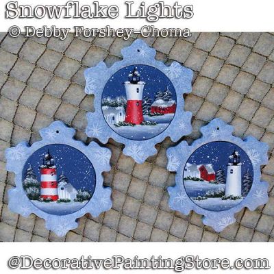 Snowflake Lights Ornaments DOWNLOAD - Debby Forshey-Choma