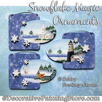 Snowflake Magic Ornaments DOWNLOAD - Debby Forshey-Choma
