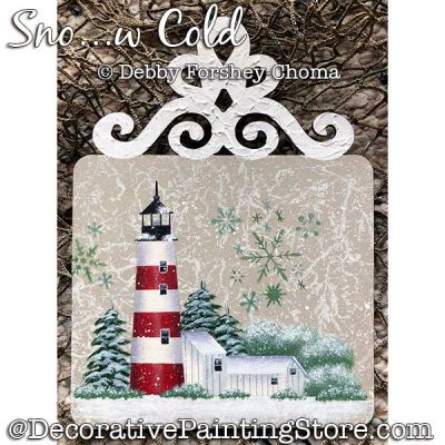 Sno-w Cold Ornament Painting Pattern DOWNLOAD - Debby Forshey-Choma