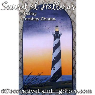 Sunset at Hatteras Painting Pattern PDF DOWNLOAD - Debby Forshey-Choma