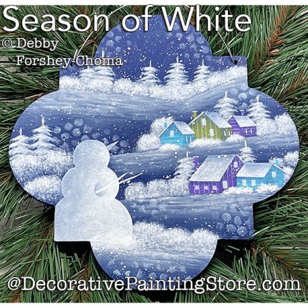 Season of White Painting Pattern PDF DOWNLOAD - Debby Forshey-Choma