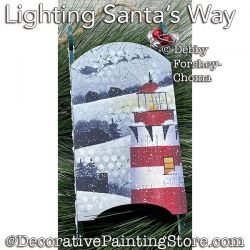 Lighting Santas Way (Lighthouse) Painting Pattern PDF DOWNLOAD - Debby Forshey-Choma