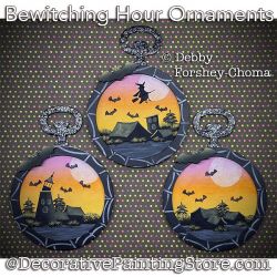 Bewitching Hour Ornaments Technique Painting Pattern PDF DOWNLOAD - Debby Forshey-Choma