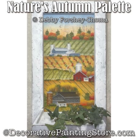 Natures Autumn Palette Painting Pattern PDF DOWNLOAD - Debby Forshey-Choma
