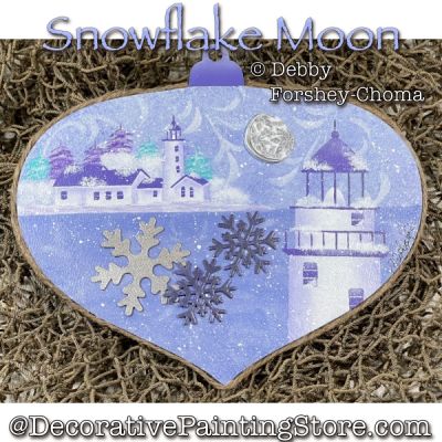 Snowflake Moon Painting Pattern - Debby Forshey-Choma