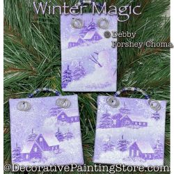 Winter Magic Ornaments Painting Pattern - Debby Forshey-Choma