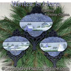 Winter Is Here Ornaments Painting Pattern PDF DOWNLOAD - Debby Forshey-Choma