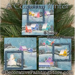 A Colorful Winter Ornaments Painting Pattern PDF DOWNLOAD - Debby Forshey-Choma