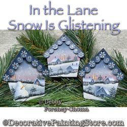 In the Lane Snow Is Glistening Ornaments Painting Pattern PDF DOWNLOAD - Debby Forshey-Choma
