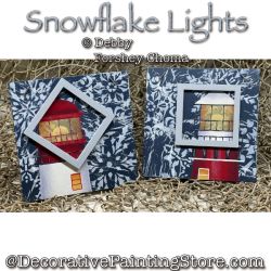Snowflake Lights Ornaments Painting Pattern - Debby Forshey-Choma