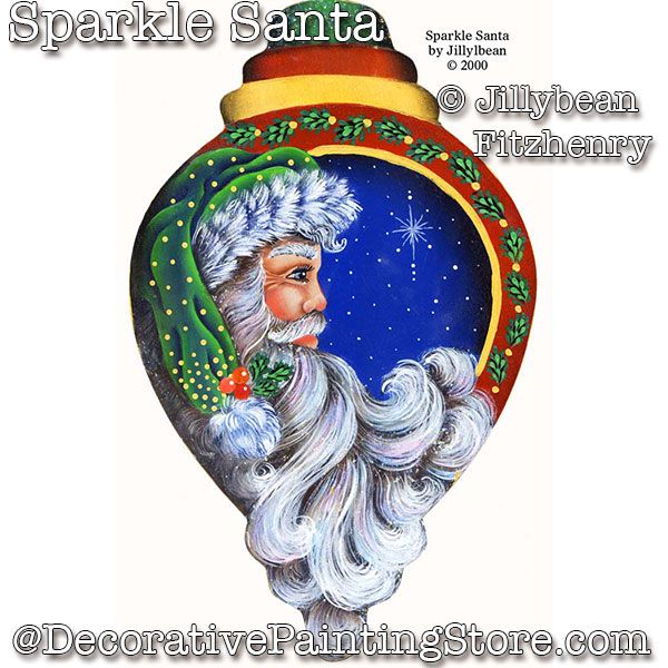 Sparkle Santa PDF DOWNLOAD - Jillybean Fitzhenry