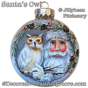 Santas Owl DOWNLOAD - Jillybean Fitzhenry