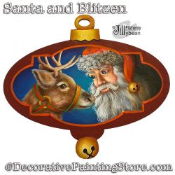 Santa and Blitzen DOWNLOAD - Jillybean Fitzhenry