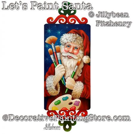 Lets Paint Santa DOWNLOAD - Jillybean Fitzhenry