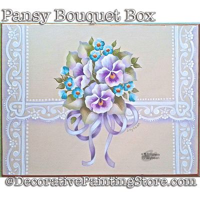 Pansy Bouquet Box Download - Jillybean Fitzhenry