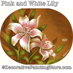Pink and White Lily Download - Jillybean Fitzhenry