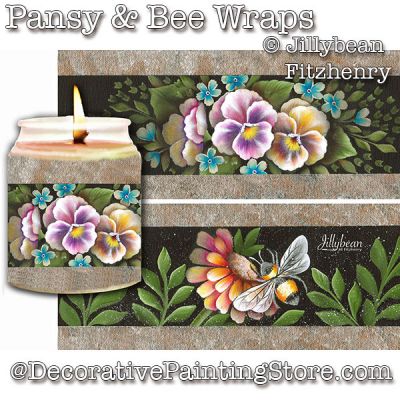 Pansy & Bee Wraps DOWNLOAD - Jillybean Fitzhenry