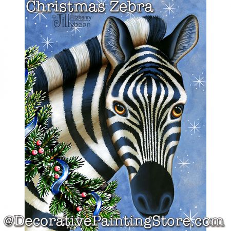 Christmas Zebra PDF Download - Jillybean Fitzhenry