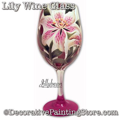 Lily Wine Glass Download - Jillybean Fitzhenry