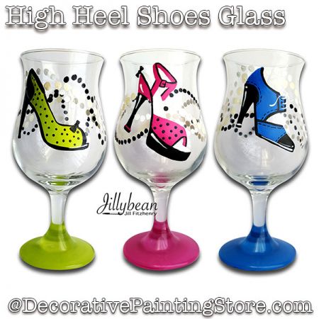 High Heel Shoes Wine Glass Download - Jillybean Fitzhenry