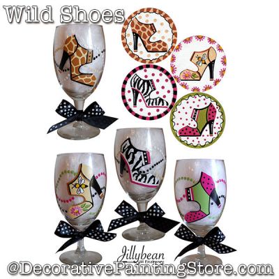 Wild Shoes Wine Glass Download - Jillybean Fitzhenry