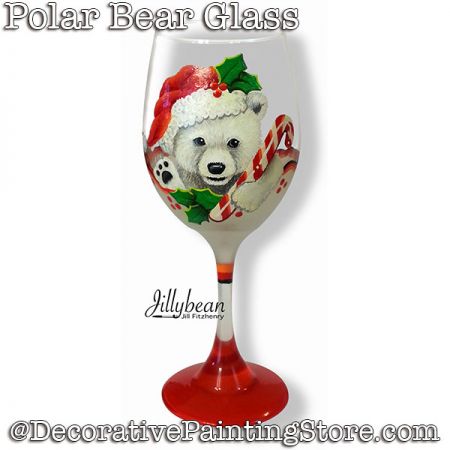 Polar Bear Wine Glass Download - Jillybean Fitzhenry