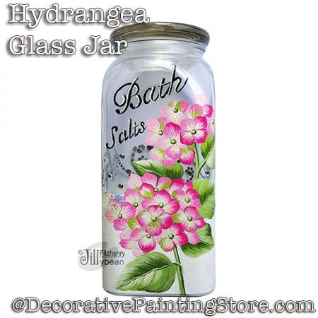 Hydrangea Glass Jar Download - Jillybean Fitzhenry