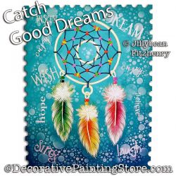 Catch Good Dreams Painting Pattern PDF Download - Jillybean Fitzhenry
