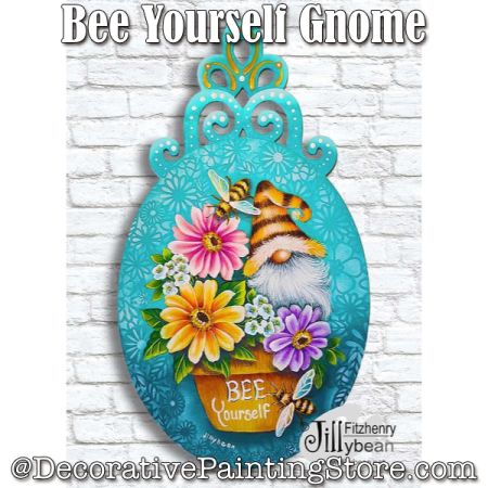 BEE Yourself Gnome Painting Pattern - PDF Download - Jillybean Fitzhenry